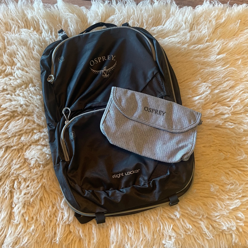 OSPREY Charcoal Flight Locker & Accessory Bag